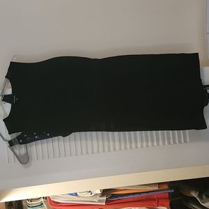 Black sheer cut out mini dress